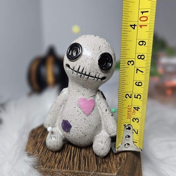 Voodoo Pin Doll Original Incense Cone Burner Holder Smokes from Eyes Cursed Rag - Picture 6 of 12